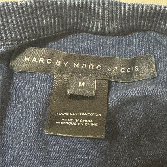 Marc by Marc Jacobs Blue Cotton Tank Dress Tiered Flared Skirt Size Medium - Picture 2 of 9